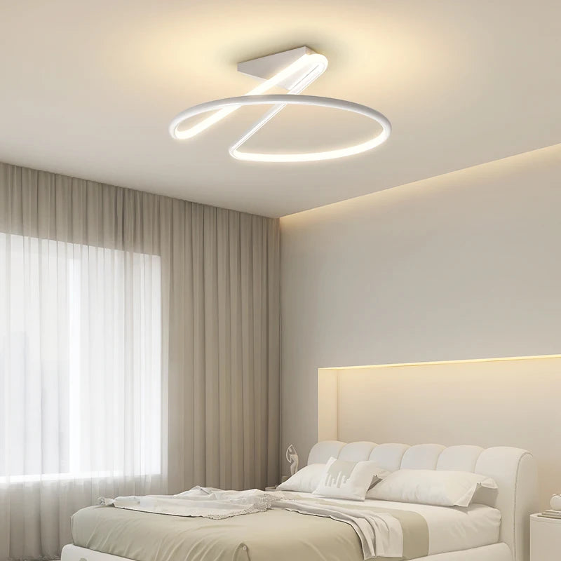 Ceiling light simple modern bedroom atmosphere duplex villa hall Nordic lamps minimalist living room lamp room ceiling lights