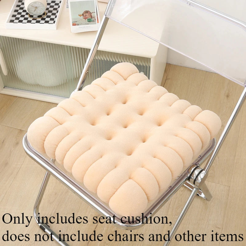 Thickened Cushion with Cushion and Biscuit Long Sitting Cushion Tatami Mat Practical Floor Mat for Homestays Rectangular Cushion