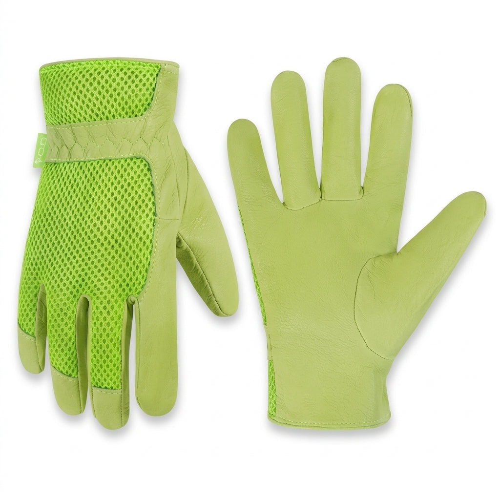 Breathable Leather Utility Gloves