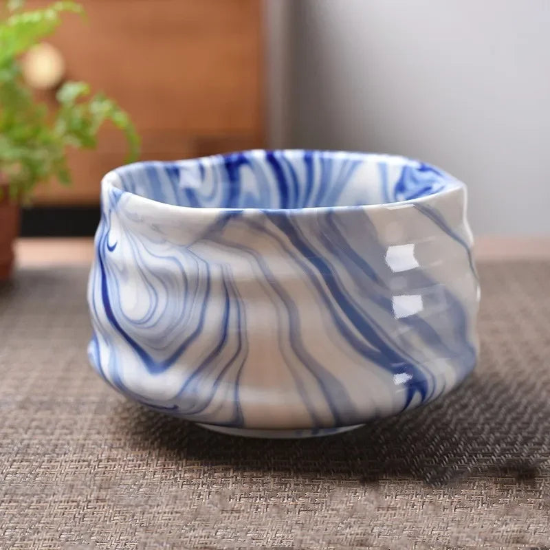 Ceramic Matcha Bowl Home Kitchen Anti-scald Insulated Tableware Salad Bowls Japanese Tea Ceremony Accessories Gifts