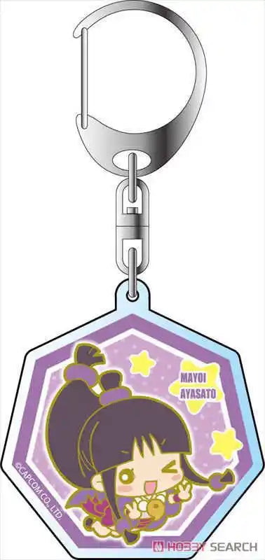 Charm Anime Fans Gifts The Great Ace Attorney Chronicles Q Edition HD Figurel  Acrylic  keychain About 6cm