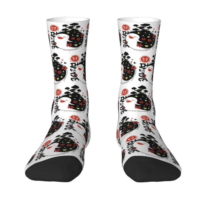 Tartaglia Childe Genshin Impact Men Women Crew Socks Unisex Fun 3D Print Anime Game Dress Socks