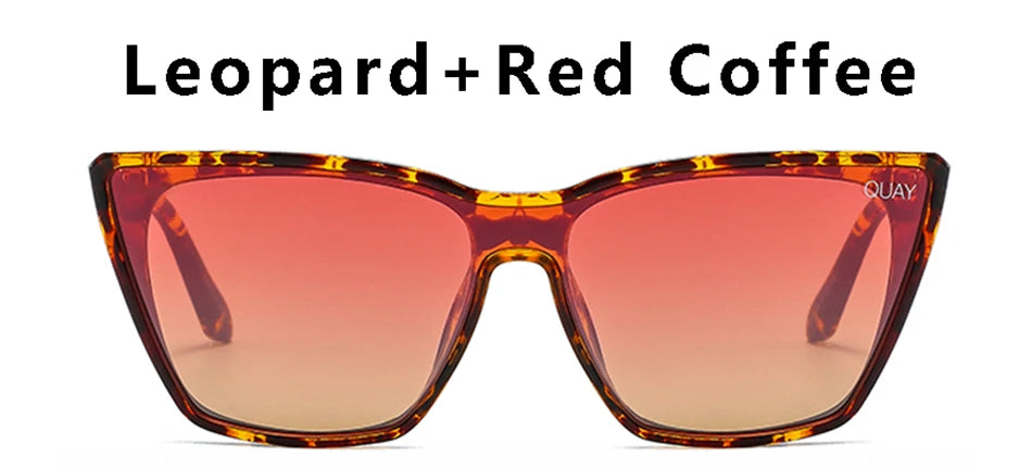 Quay Brand Design Cat Eye Sunglasses Women Fashion Sunglasses Female Vintage Mirror Sunglasses Cateye Feminino Oculos UV400