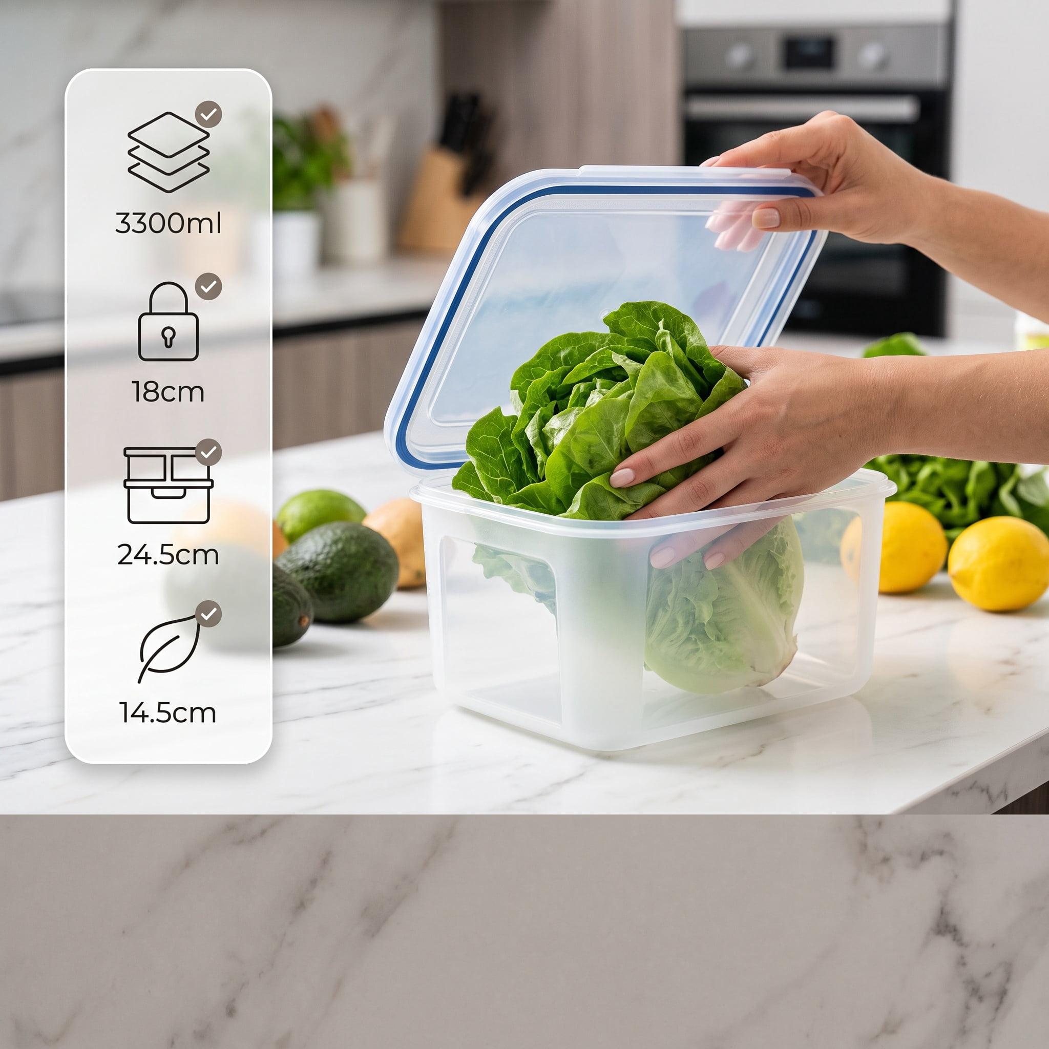 Fruit Storage Containers for Fridge, Removable Colander, Airtight Produce Saver, Dishwasher Safe Berry Keeper, 3 Sizes with Lids(3-Piece Set,Grey)