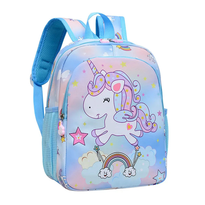 Children Backpack Cartoon Unicorn Pattern Baby Cute Kindergarten Schoolbag Waterproof Kids Bags Boys Girls Backpacks