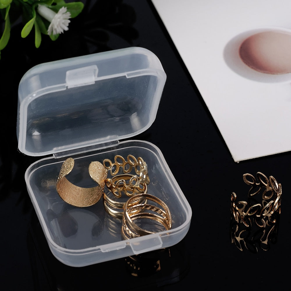 Jewelry Storage Bag Desktop Drawer Organizer Transparent Necklace Bracelet Ring Holder Jewelry Organizer Boxes