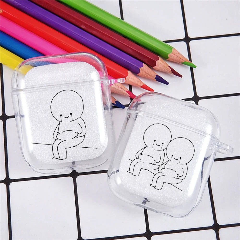 Funny Man Case For Airpods Pro 2 Cute Creative Cartoon Protector Cover Box For Airpods 1 2 3 Pro For Air For Pod Cover Funda