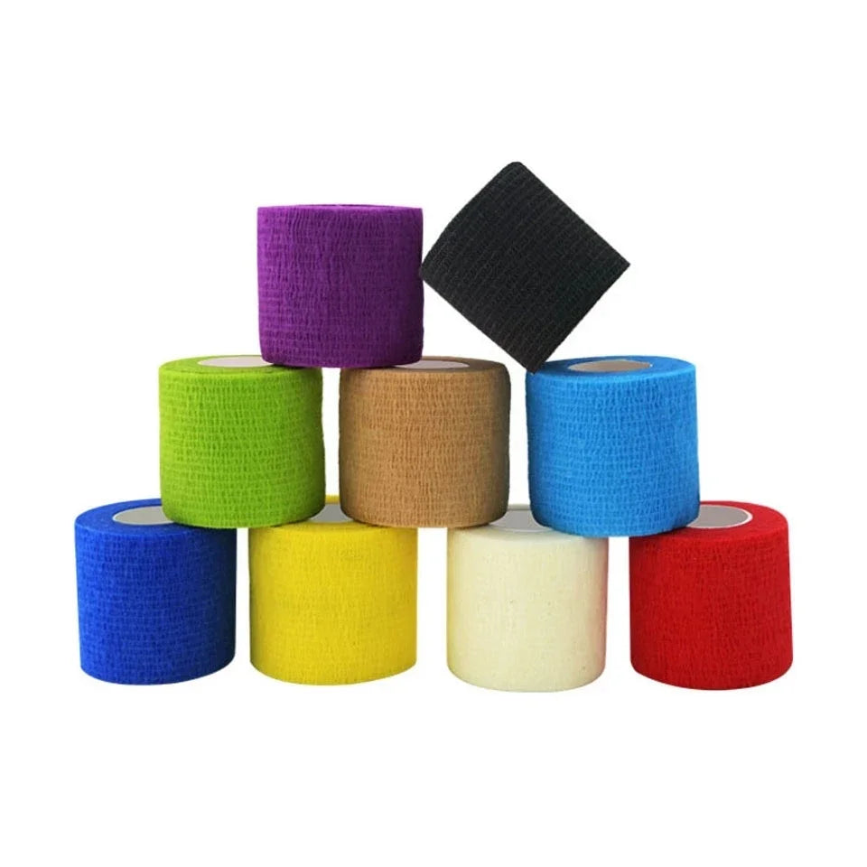 Equipamiento para deportes al aire libre Vendaje elástico autoadhesivo Rodilla Soporte Almohadillas Dedo Tobillo Palma Hombro Kinesio Tape Kick Boxing