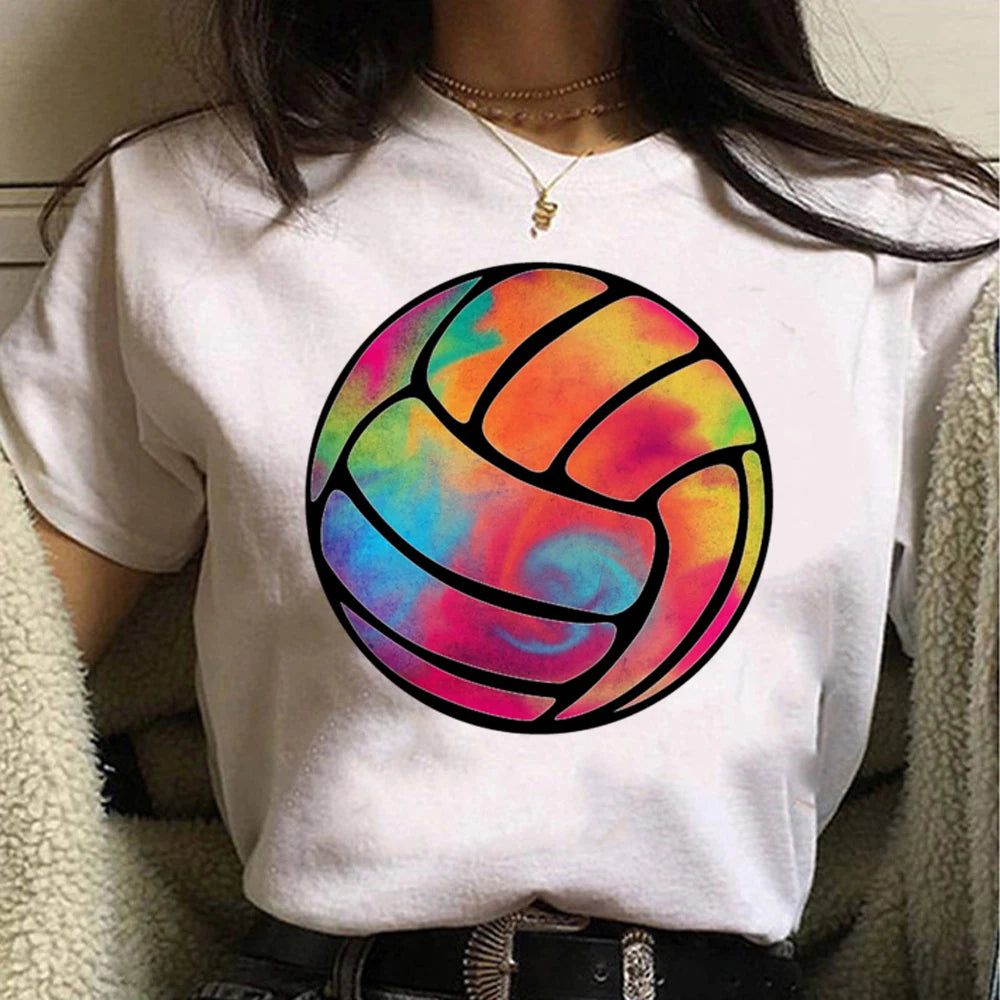 Volleyball Tee women funny manga comic t-shirts girl funny clothing