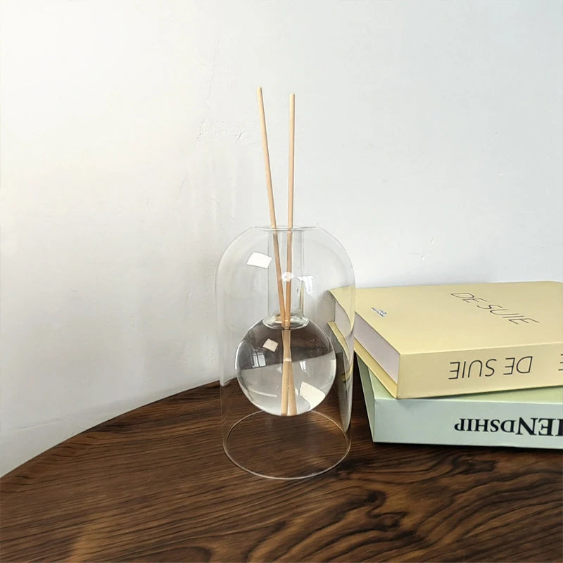 130ml Aromatherapy Diffuser Bottle Glass Essential Oil Bottles With Sticks Empty Reed Diffuser Bottle Storage Container Japanese