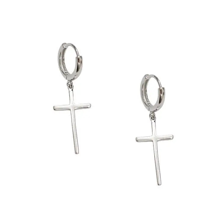 New Arrival 925 Sterling Silver Earrings Cross Stud Earrings For Women Birthday Gift  Earings Fashion Jewelry