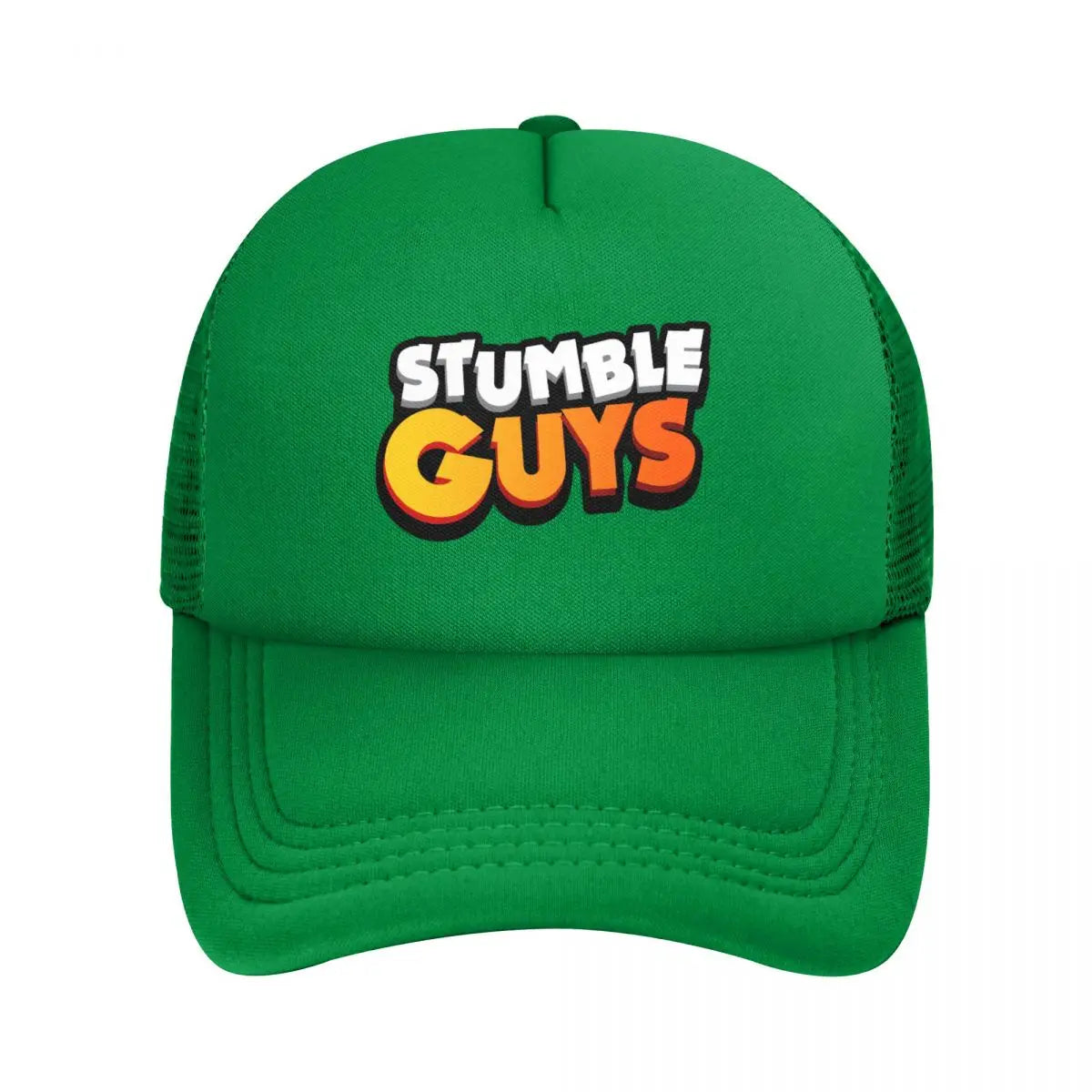 Stumble Guys Cartoon Mesh Baseball Cap Adult Hip-Hop Trucker Hat Game Dad Hat Breathable Polyester Sun Hats Summer Trucker Cap