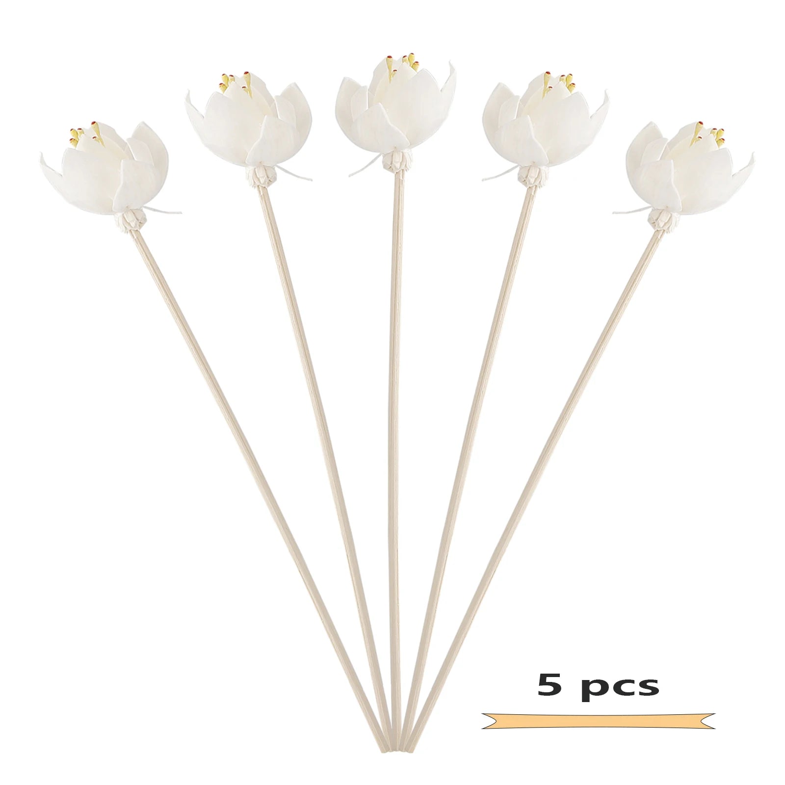 3pcs Flower Rattan Reeds Fragrance Diffuser Non-fire Replacement Refill Sticks Home Aromatic Incense