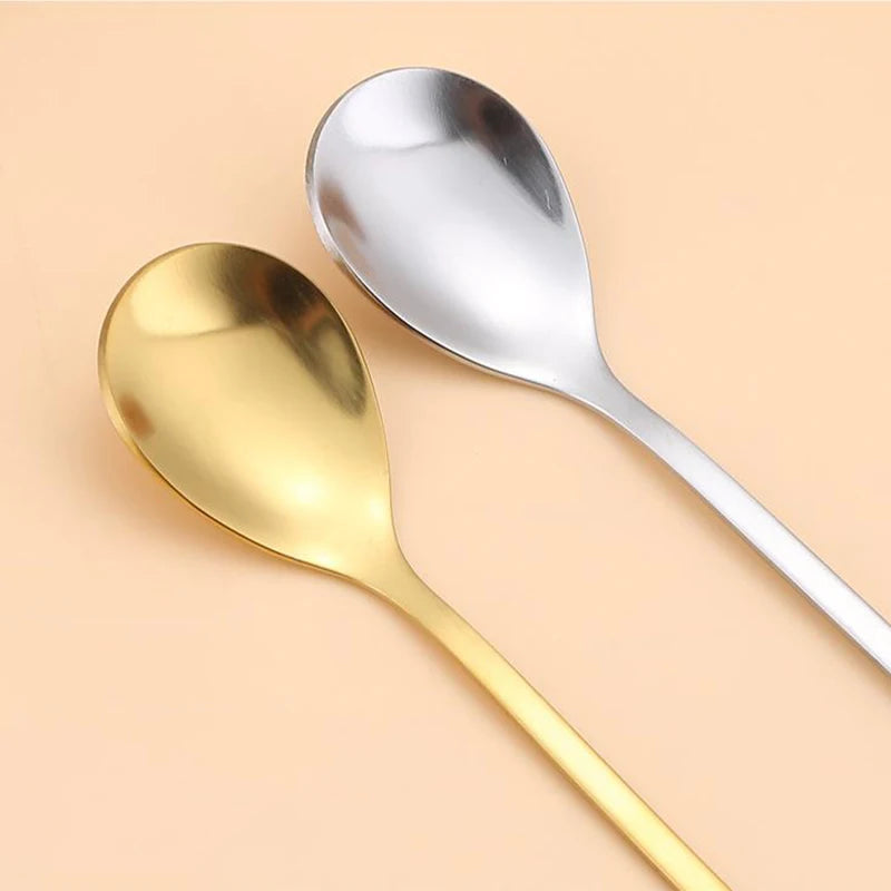 Stainless Steel Crown Spoon Dessert Spoon Bird Nest Spoon Stirring Spoon Creative Souvenir Spoon Coffee Spoon Ice Cream Spoon