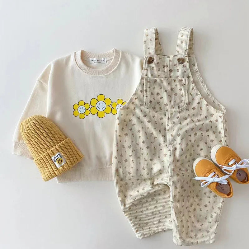 2023 Spring New Baby Boy Trousers Solid Infant Overalls For Boys Girls Clothes Kids Casual Loose Pants