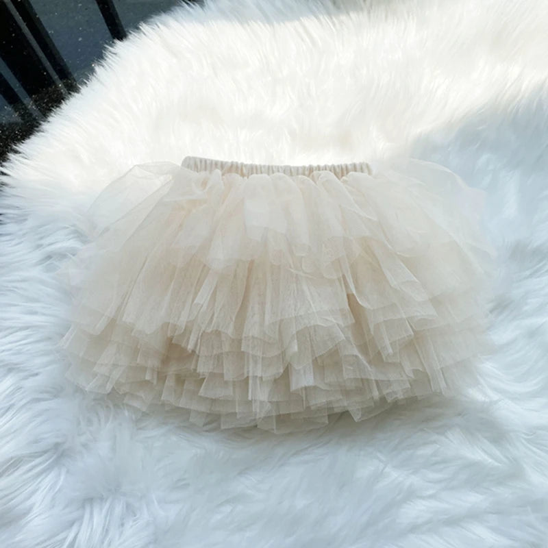 Fashion Girls Tutu Super Fluffy 6 Layers Petticoat Princess Ballet Dance Tutu Skirt Kids Cake Skirt Chritsmas Children Clothes