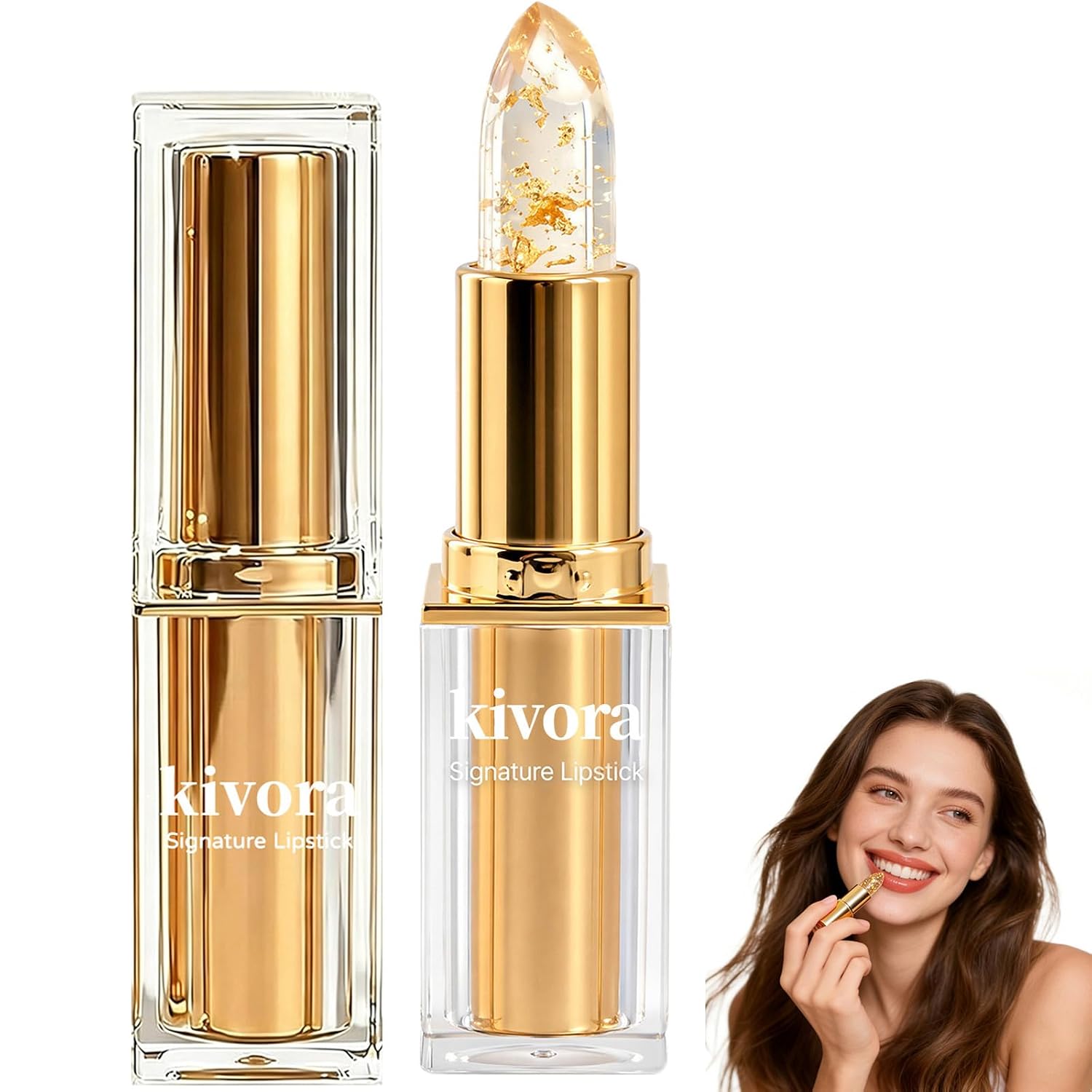 Kivora Lipstick for Mature Lips, 2026 New Kivora Signature Lipstick Color Changing Long Lasting, True Tone pH Adjusting Lipsticks, Skin-Adaptive, Deeply Moisturizing, Lighten Lip Lines