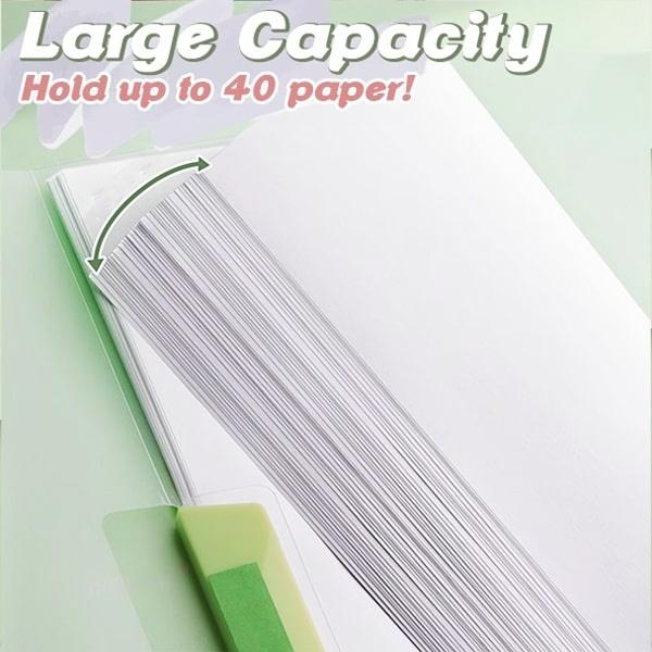 Double-Bar Rotating Clip File Folder