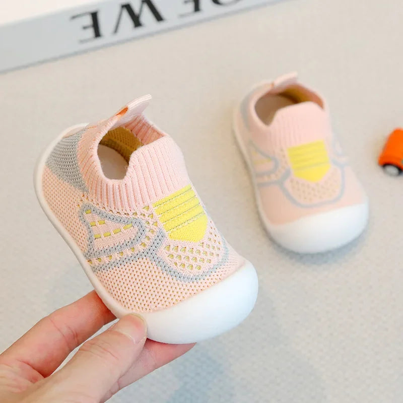 Baby Walking Shoes Soft Bottom Non-slip Baby Shoes Spring and Autumn A Stirrup 1-3 Years Old Children's Shoes and Socks