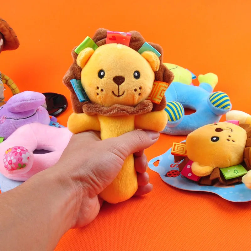 Baby Games Plush Rattle Toys For Babies Newborn Cartoon Stuffed Animals Rattle Toys Baby Crib Hand Bell Baby Toys 0 12 Months