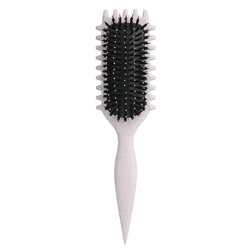 Curly Hair Brush Curl Define Styling Brus Boar Bristle Beard Comb Styling Detangling Brush For Women And Men