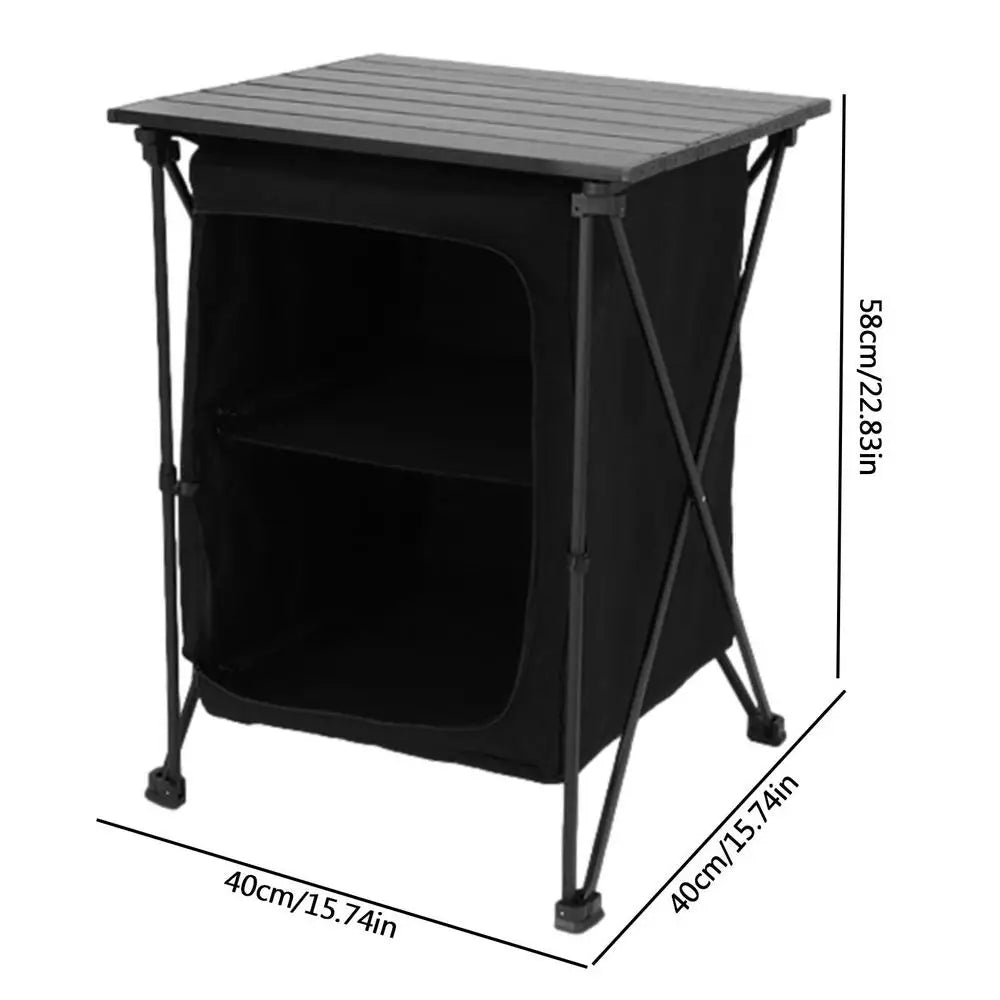 Folding Outdoor Cooking Cupboard Storage