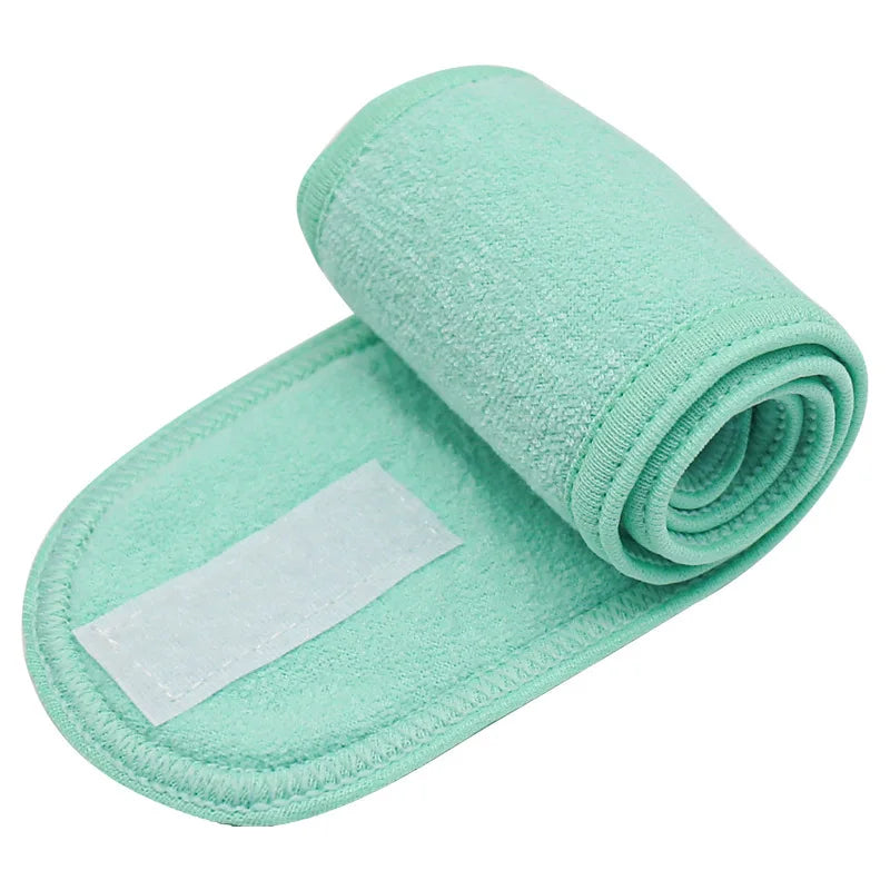 Women Headband Adjustable Wide Hairband Yoga Spa Bath Shower Makeup Wash Face Cosmetic Headband For Ladies Make Up Accessories