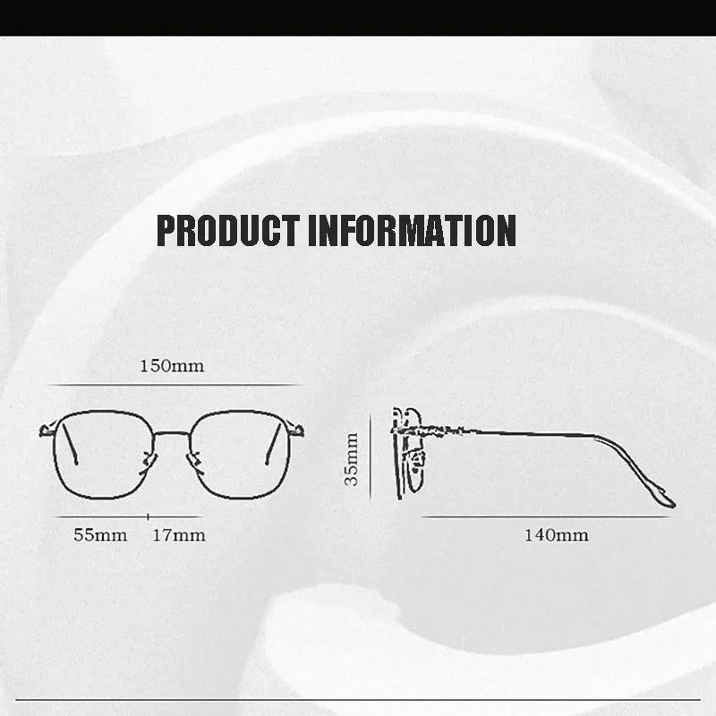 2023 Retro Frameless Ultra Light Women Men Reading Glasses Blocking Blue Light Computer Presbyopia Eyewear Eyeglasses +1.0..+4.0