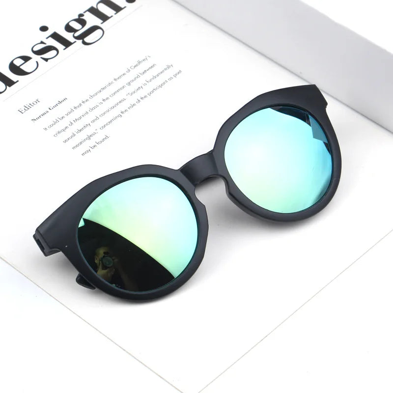 Fashion Round Frame Kids Sunglasses Candy Color Children's Sunglasses Anti-uv Baby Sun-shading Eyeglasses For Girl And Boy UV400