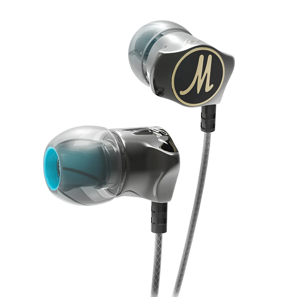 QKZ DM7 Earphone Built-in Mic HiFi Heavy Bass 3.5mm Earbuds Metal Stereo Noise Isolating In-ear Headset