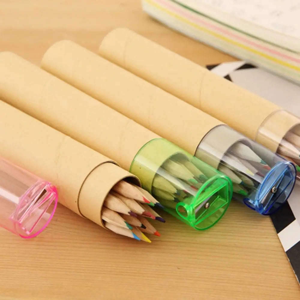 Creativity Crayon Student Pencil 12 Color Drawing Art Colored Pencil Student Stationery Portable Painting Pencil