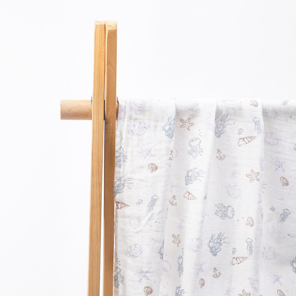 Simple Printed Newborn Baby Bamboo Cotton Baby's Blanket Gro-bag