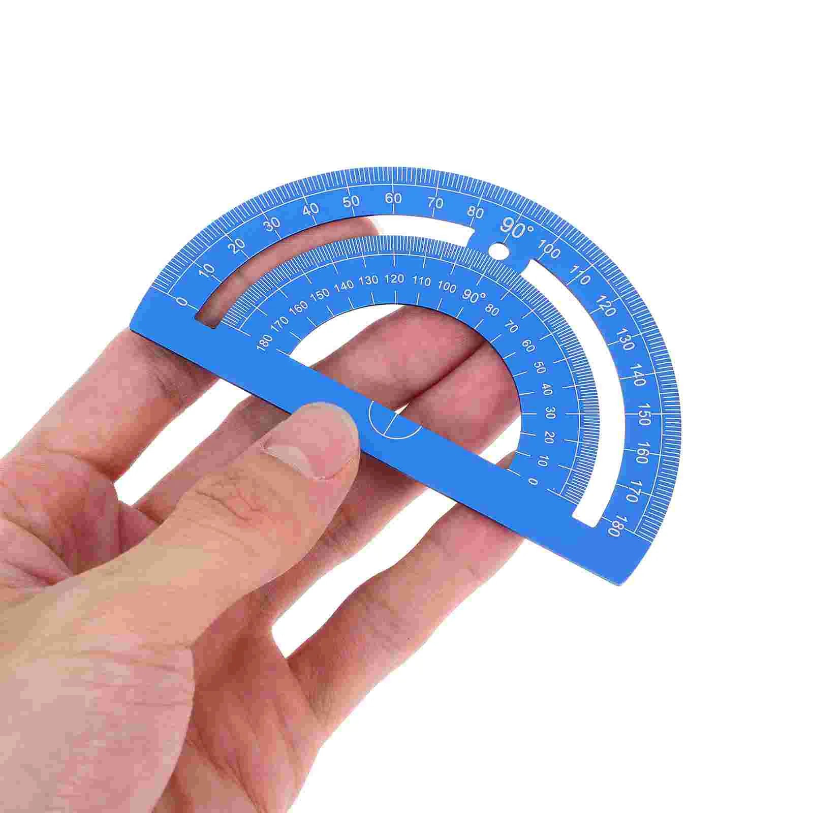 School Geometry Protractor Scale Ruler Math Tool Kit Drawing Triangle Centimeter Aluminum Alloy Metal Student Use