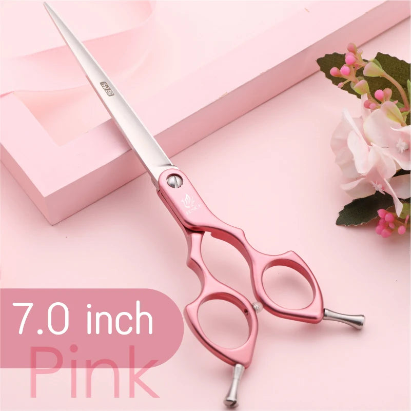 Fenice 6.5/7.0 inch Dog Professional Dog Grooming Straight Cutting Shears JP440C Stainless Steel with High Quality Alloy Handle