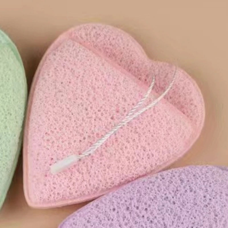 Natural Exfoliating Face Wash Cleansing Puff Flutter Sponge Deep Remover To Black Headband Cosmetic Sponges Facial Clean Tool