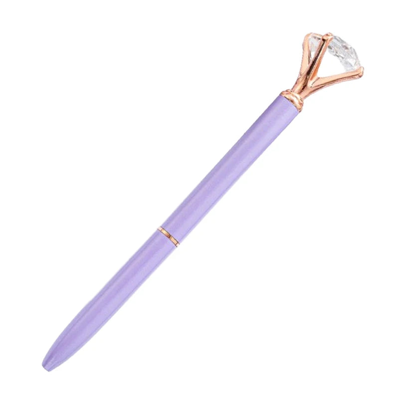 42Pcs Luxury Portable Big Crystal Pen Diamond Ballpoint Pens Stationery Ballpen Home Office School Supplies