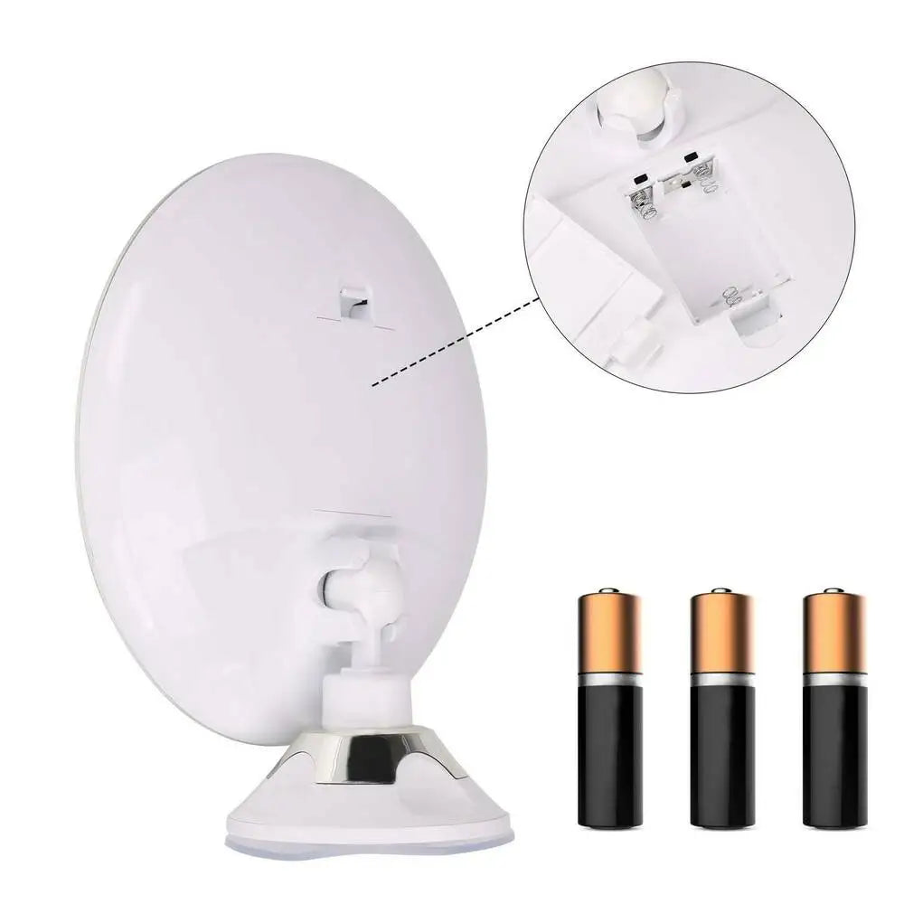 Makeup Mirror 10x Magnifying Mirror 14 Led Light Wall Suction Cosmetic Touch Screen Vanity Table Magnification Cosmetic Mirrors