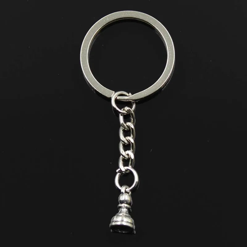 Keychain Chess Knight Bishop Pawn King Queen Rook Pendants DIY Men Jewelry Car Key Chain Ring Holder Souvenir For Gift