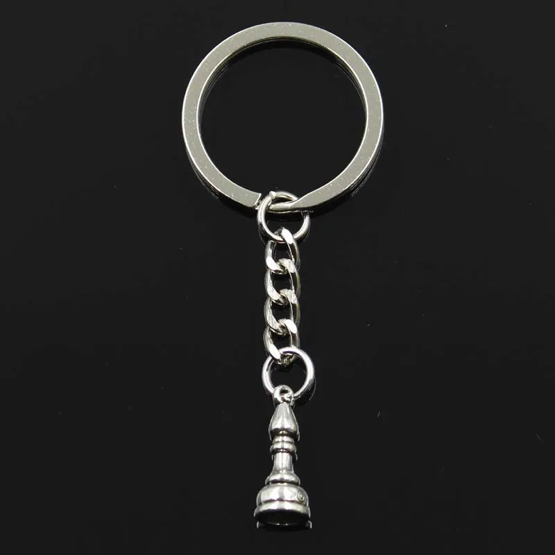 Keychain Chess Knight Bishop Pawn King Queen Rook Pendants DIY Men Jewelry Car Key Chain Ring Holder Souvenir For Gift