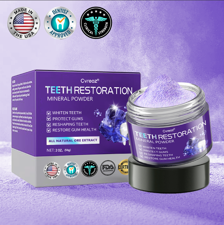Cvreoz® Teeth Restoration Mineral Powder🦷(ADA recommended) (🎁Flash Sale - Don’t Miss Out)🎄✨