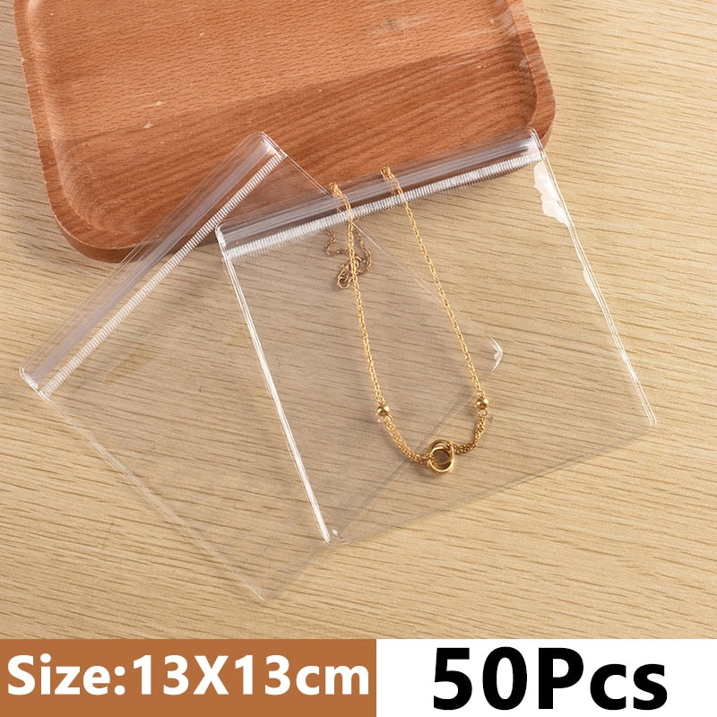 Jewelry Storage Bag Desktop Drawer Organizer Transparent Necklace Bracelet Ring Holder Jewelry Organizer Boxes