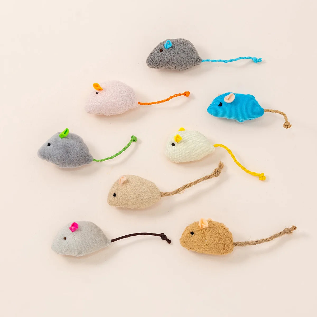 Funny Plush Cat Toy Soft Solid Interactive Mice Mouse Toys For Funny Kitten Pet Cats Playing Scratch Training Game Supplies