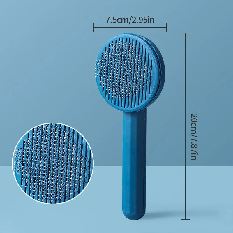 Self Cleaning Slicker Comb Remove Hair Grooming Brush Pet Dematting Comb Beauty Slicker Dog Comb Pet Accessories