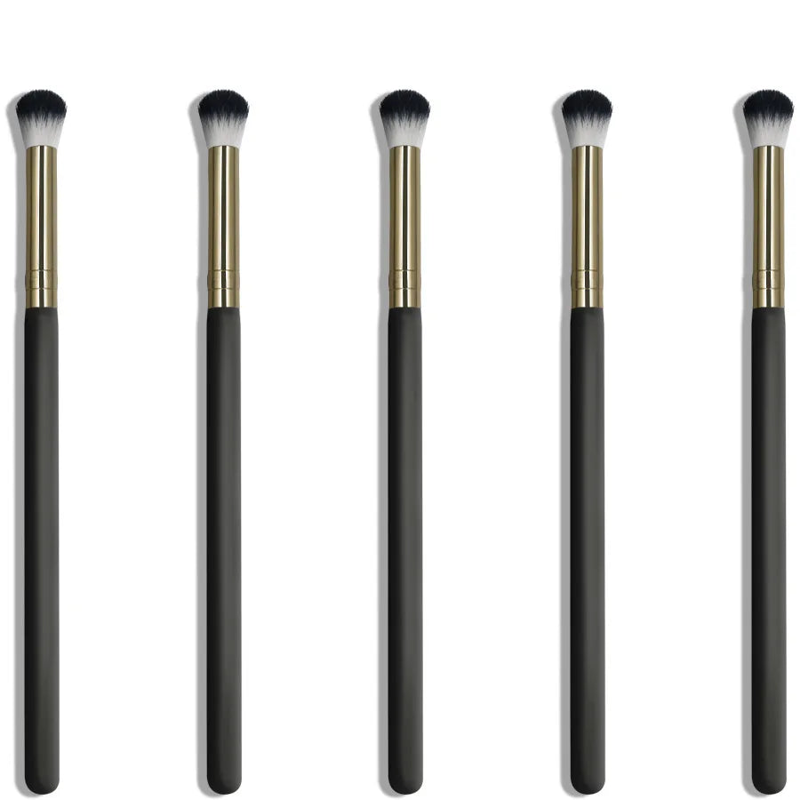 1 Pcs Soft Hair Eye Shadow Brush Black Gold Tube Double Hair Eye Smudge Brush Makeup Brush Makeup Tools Beauty Cosmetics