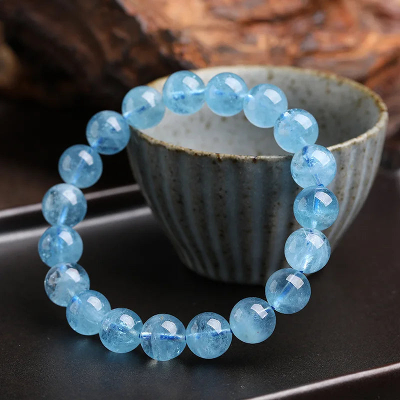 Mood Tracker：Natural Aquamarines Bracelets