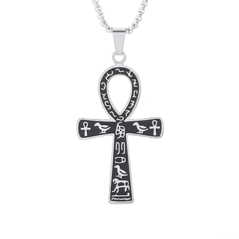 Orthodox Cross Stainless Steel Pendant Christian Eternal Church Inspirational Nika Necklace Men Women Fashion Jewelry Gift