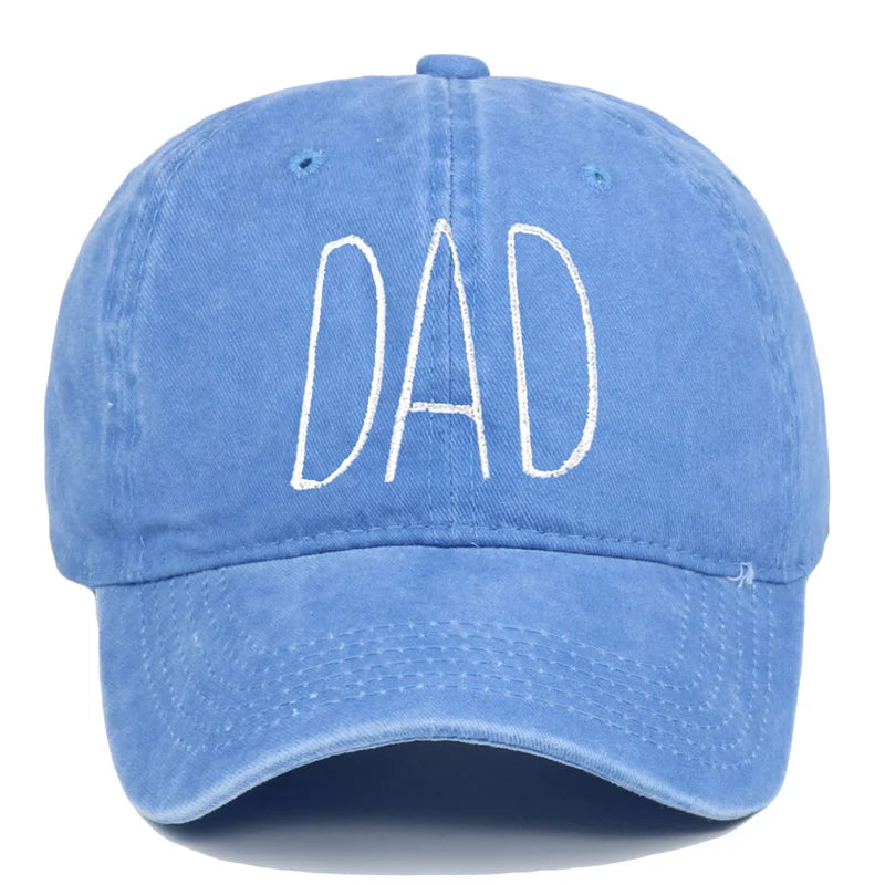 Retro Washed Cotton Baseball Caps Fashion DAD MOM Letter Embroidery Women Men Hats Outdoor Sport Visors Snapback Breathable Cap