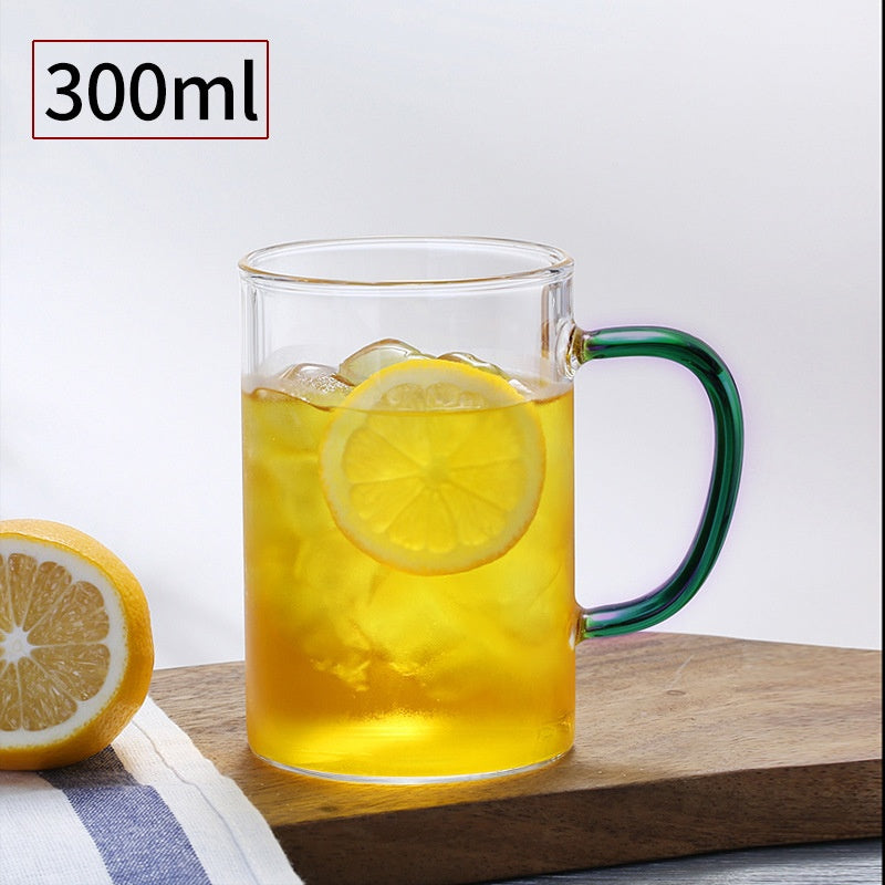 Glass Handle Water Cup Household Heat-resistant Breakfast Cup