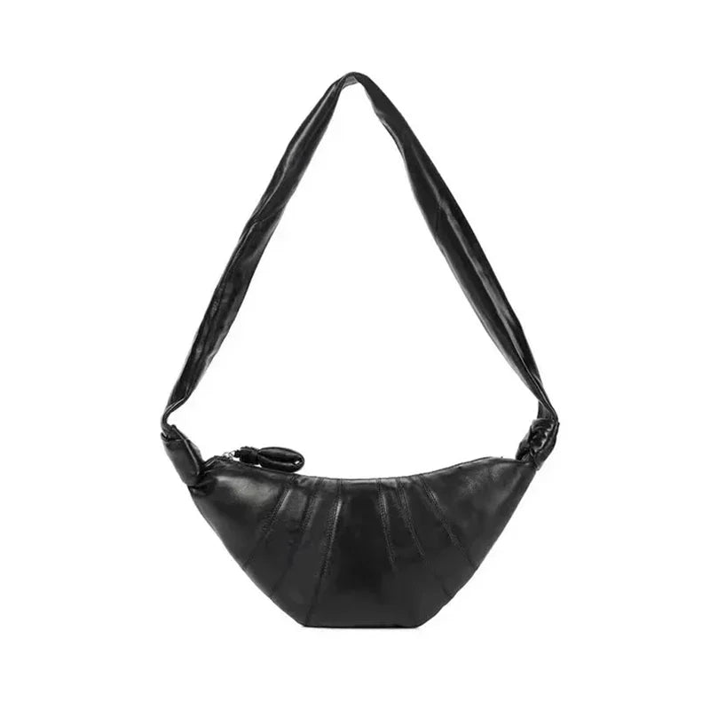 Dumpling Bag Large Capacity Sheepskin or Cowhide Split Leather Croissants Bags Fashion Diagonal Designer Popular Soft Chest Bags