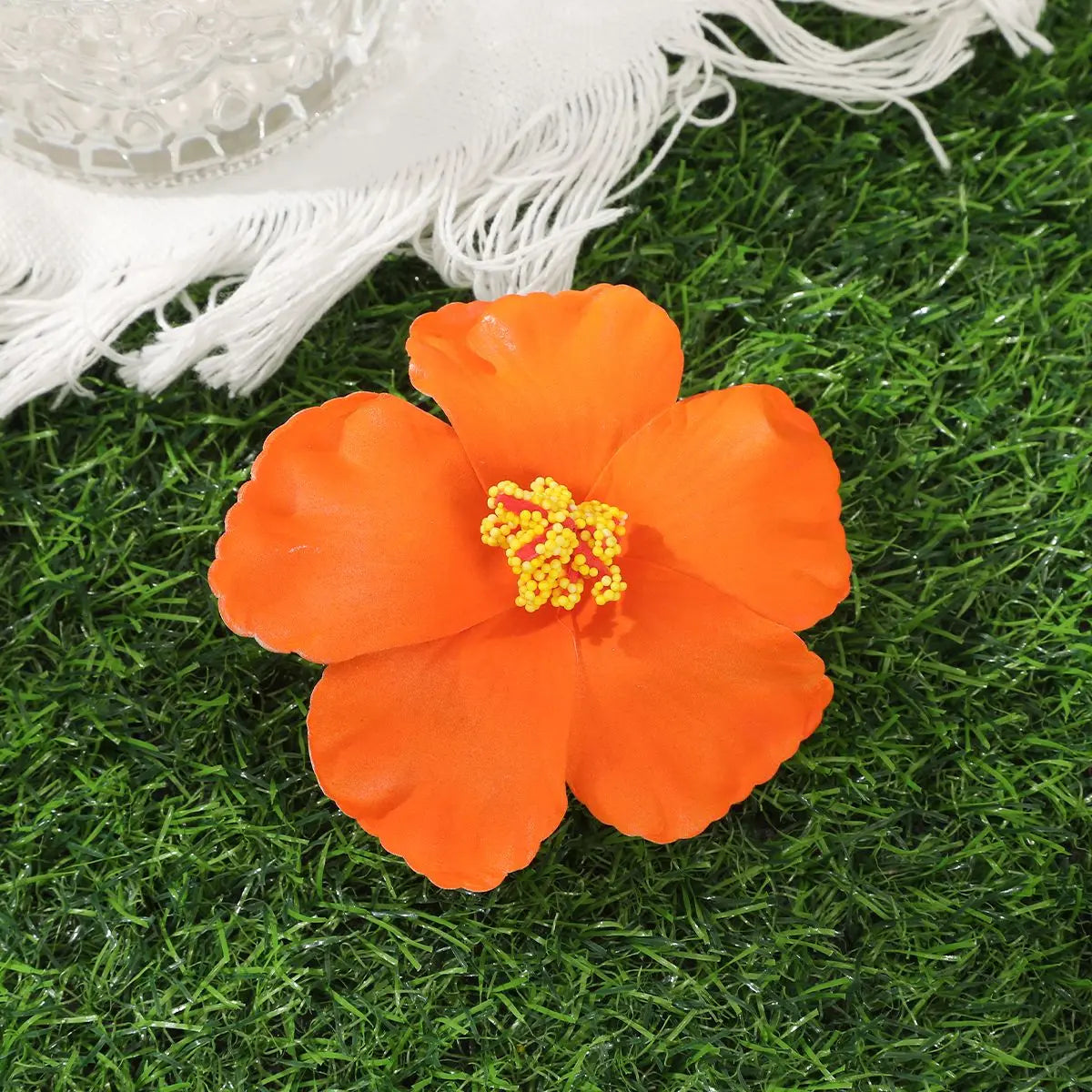 AWAYTR Hawaiian Flower Hair Clip For Women Girls Romantic Bohemian Flower Side Bangs Clip BB Hair Clips Hair Accessories